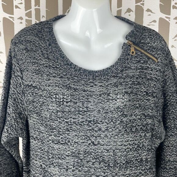 Effeci Woman Plus Size Longline Sweater 3X Charcoal Black - Picture 7 of 10